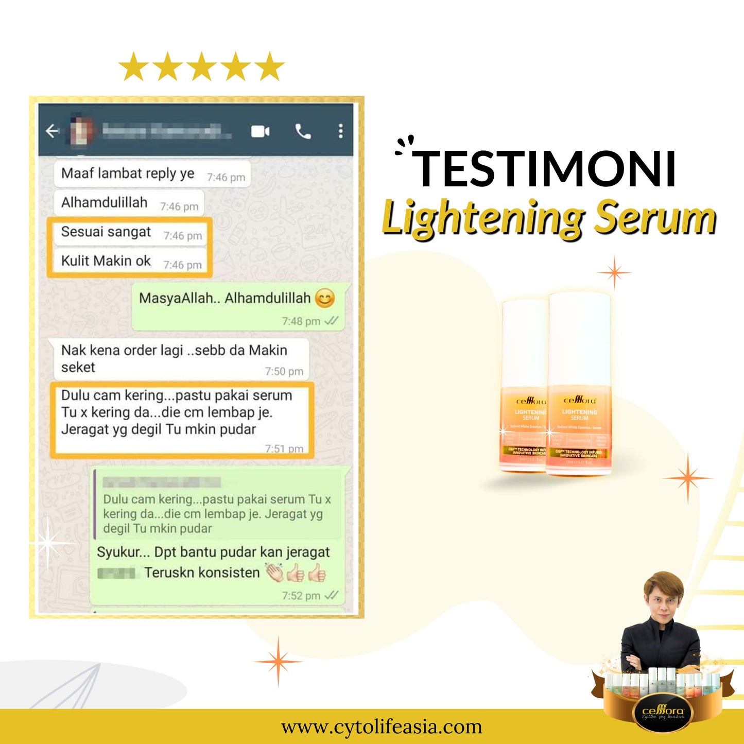 Serum Jeragat: Lightening Serum Celllora | Teknologi Stem Cell CIGF