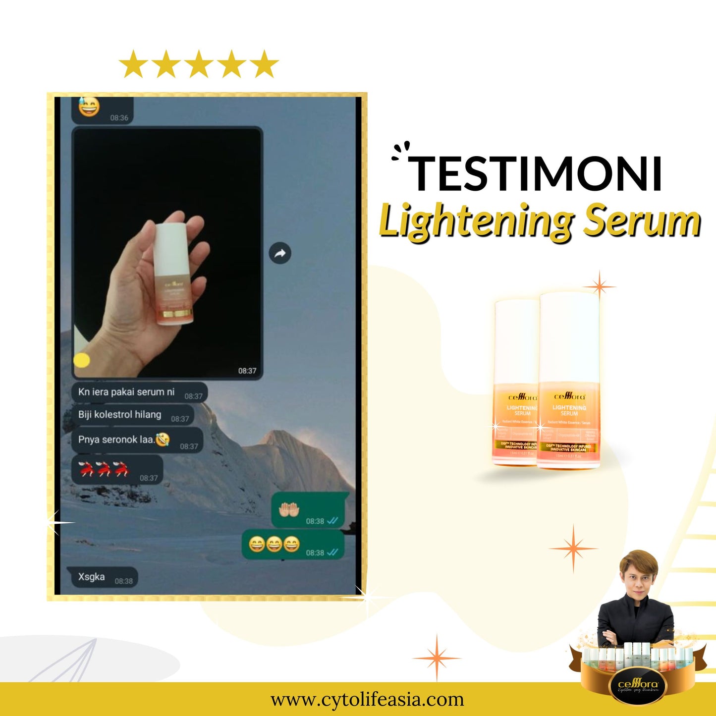 Serum Jeragat: Lightening Serum Celllora | Teknologi Stem Cell CIGF