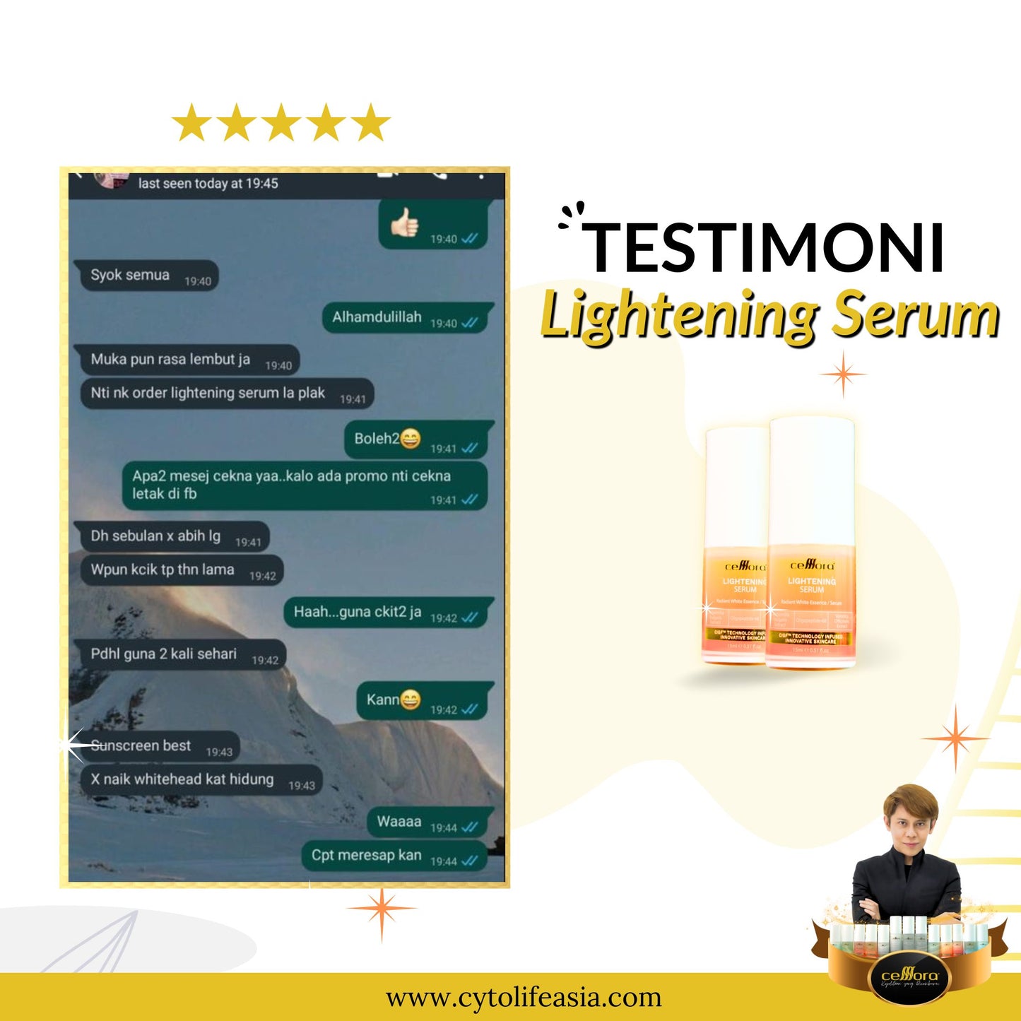 Serum Jeragat: Lightening Serum Celllora | Teknologi Stem Cell CIGF