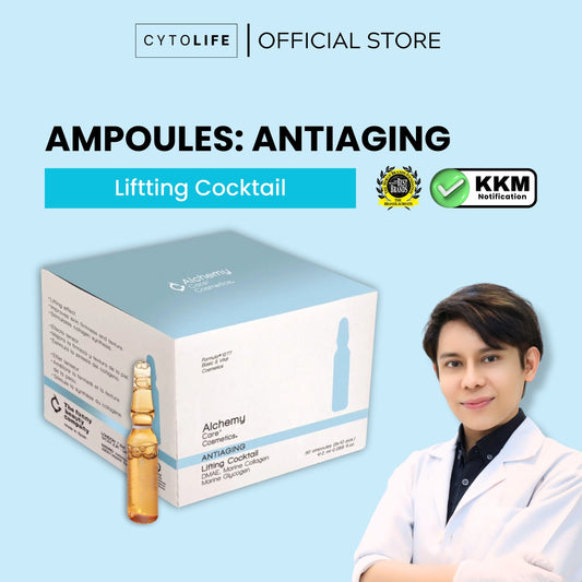 Alchemy Care Cosmetic: Ampoules - Antiaging | Lifting Cocktail | DMAE, Marine Collagen, Marine Glycogen Skincare