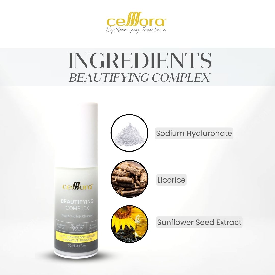 Cleanser Kulit Kering, Jeragat, Kendur, Skin Barrier Rosak & Sensitif: Beautifying Complex Celllora