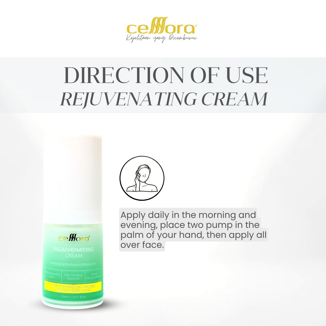 Moisturiser Kulit Kerepot & Kendur: Rejuvenating Cream Celllora | Teknologi Stem Cell CIGF