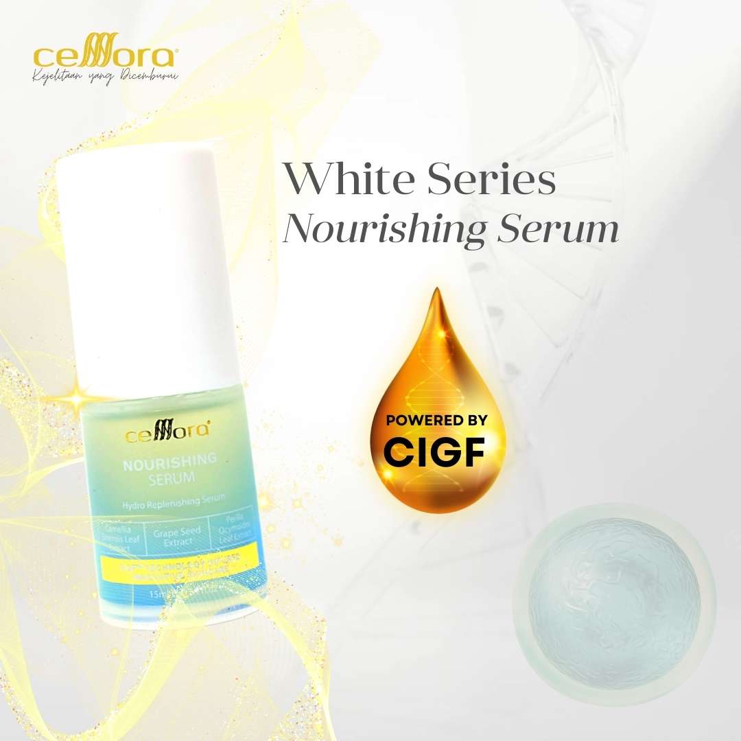 Serum Kulit Kering, Kusam, Skin Barrier Rosak & Sensitif: Nourishing Serum Celllora | Teknologi Stem Cell CIGF