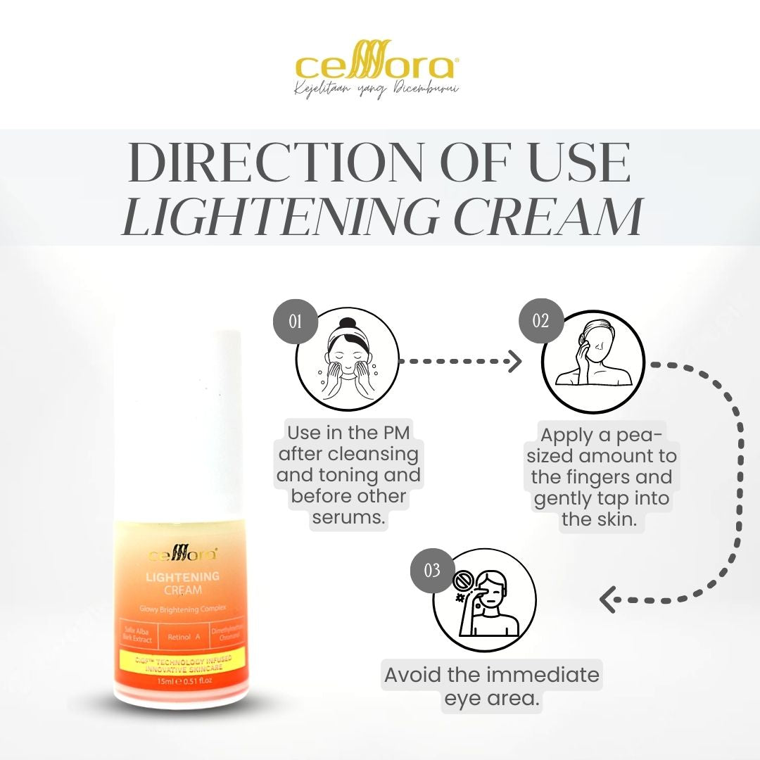 Moisturiser Jeragat: Lightening Cream Celllora | Teknologi Stem Cell CIGF