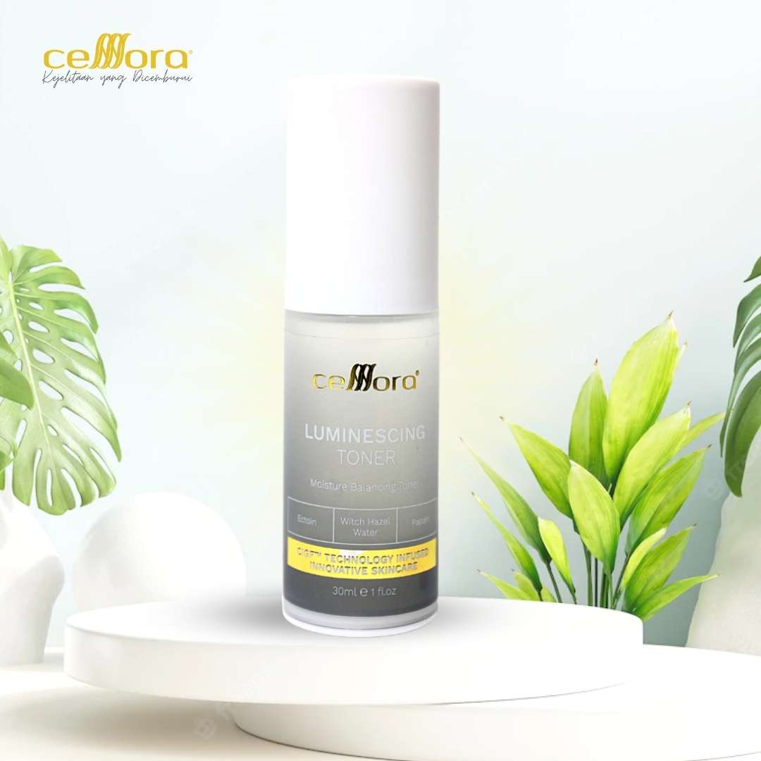 Toner Kulit Berminyak, Jerawat, Kering, Jeragat, Kendur, Skin Barrier Rosak & Sensitif | Luminescing Toner Celllora