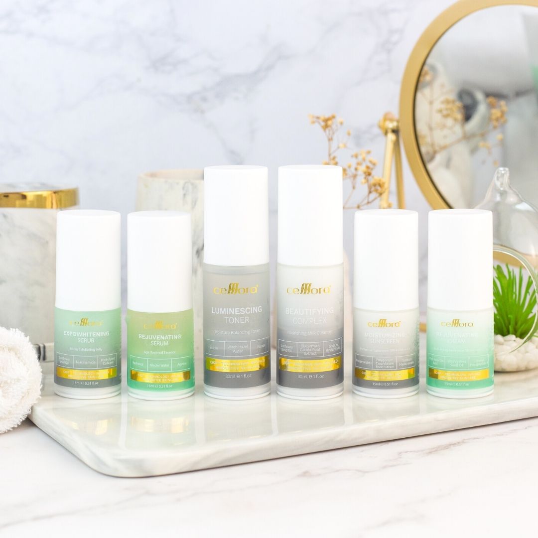 Set Kulit Kerepot & Kendur: Anti-Aging Set Celllora | Teknologi Stem Cell CIGF