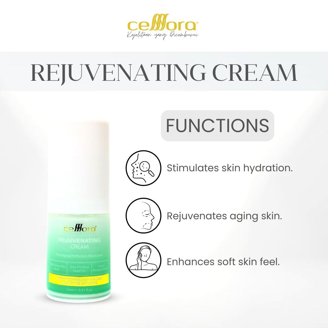 Moisturiser Kulit Kerepot & Kendur: Rejuvenating Cream Celllora | Teknologi Stem Cell CIGF