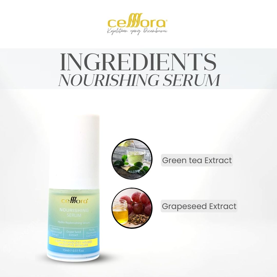 Serum Kulit Kering, Kusam, Skin Barrier Rosak & Sensitif: Nourishing Serum Celllora | Teknologi Stem Cell CIGF