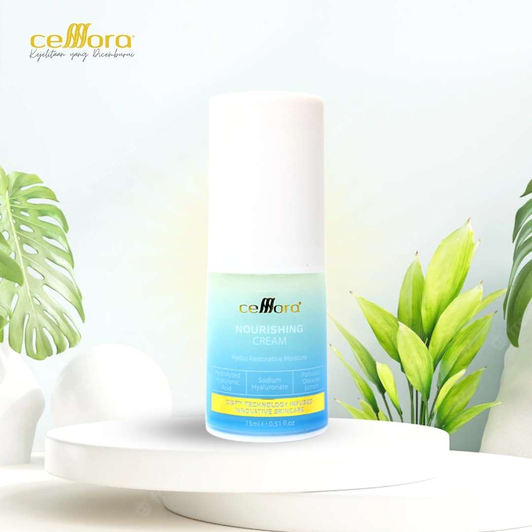 Moisturiser Kulit Kering, Kusam, Skin Barrier Rosak & Sensitif: Nourishing Cream Celllora | Teknologi Stem Cell CIGF