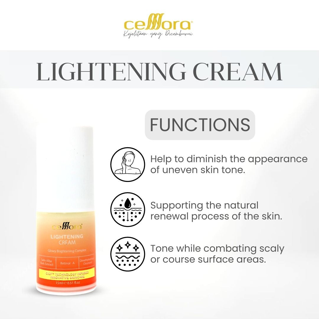 Moisturiser Jeragat: Lightening Cream Celllora | Teknologi Stem Cell CIGF
