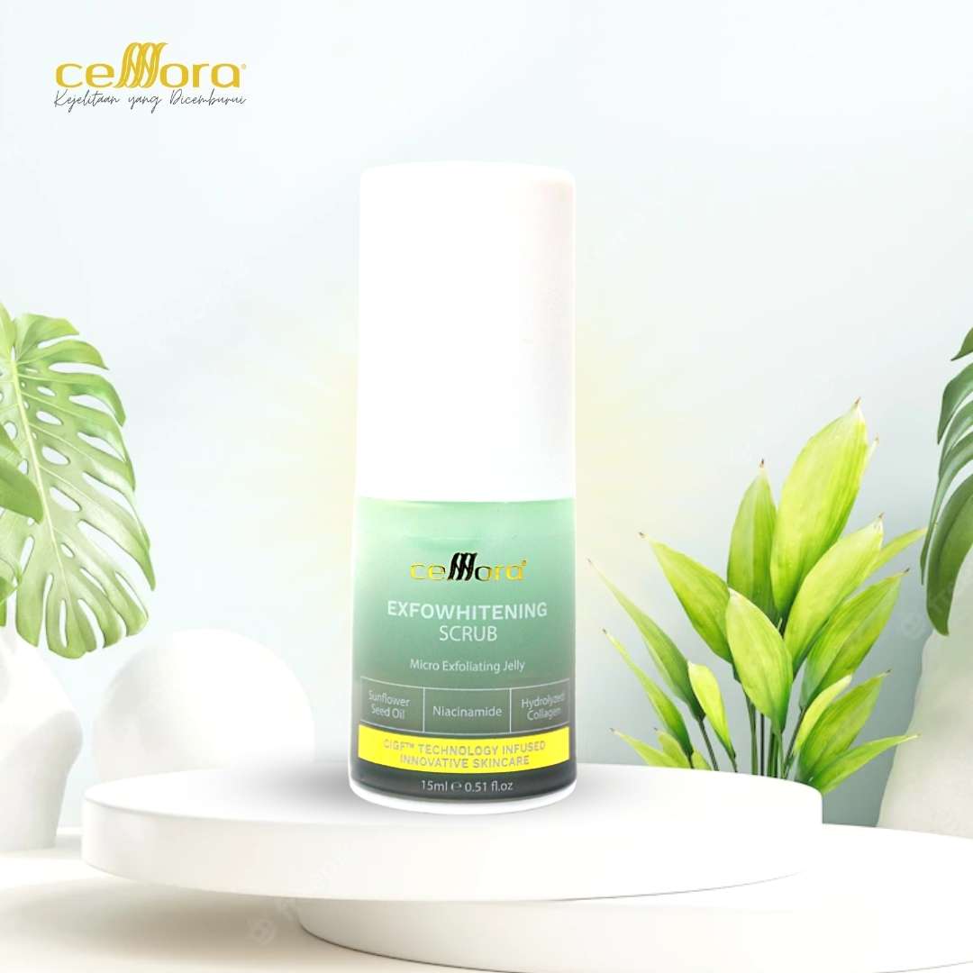 Scrub Muka & Bibir: Exfowhitening Scrub Celllora | Teknologi Stem Cell CIGF