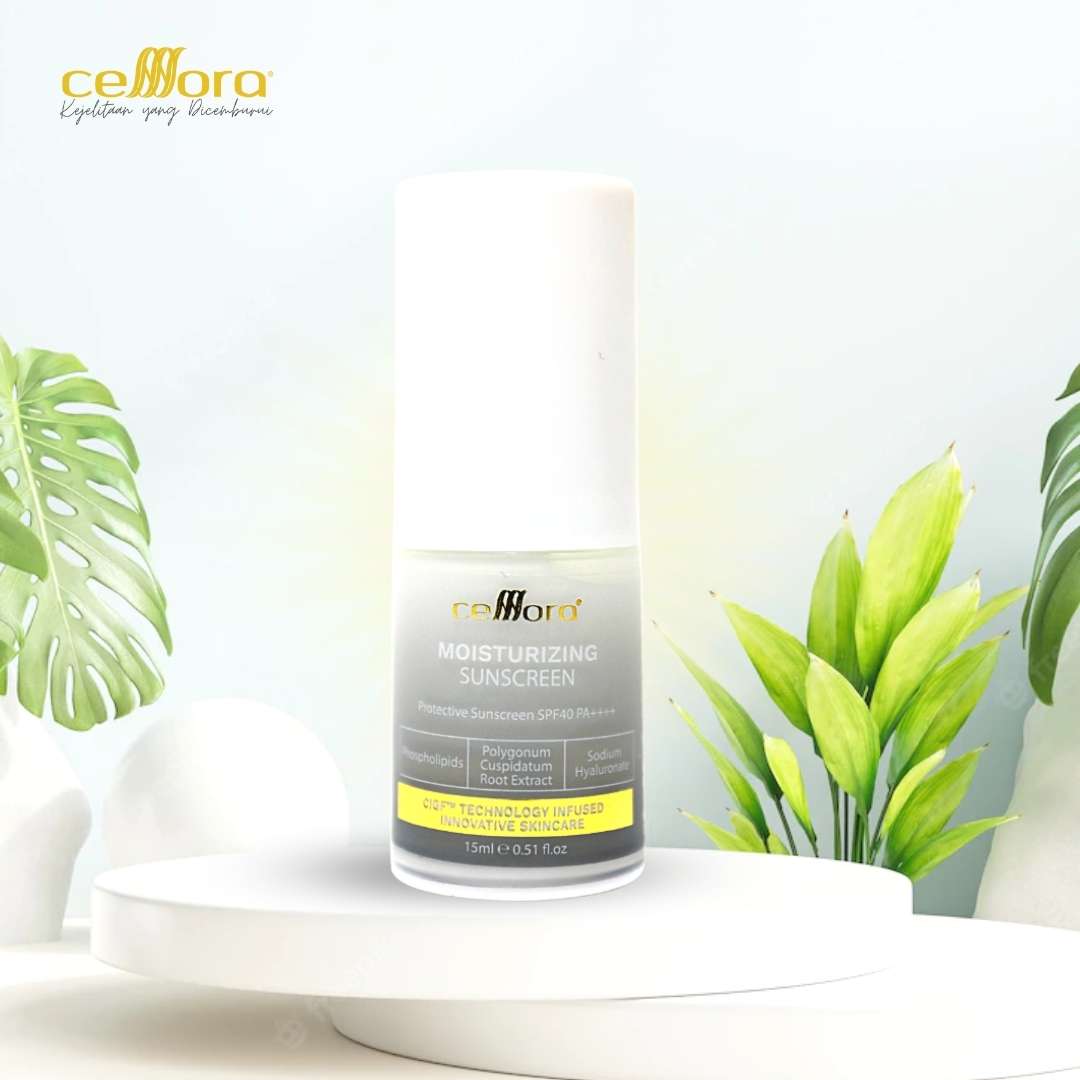 Sunscreen 5 in 1: Moisturizing Sunscreen SPF40 PA++++ Celllora | Teknologi Stem Cell CIGF