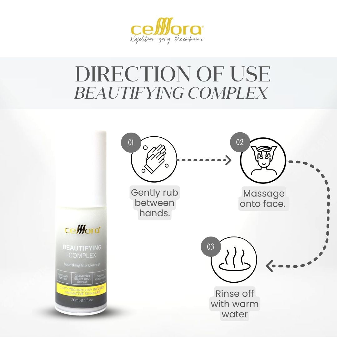 Cleanser Kulit Kering, Jeragat, Kendur, Skin Barrier Rosak & Sensitif: Beautifying Complex Celllora