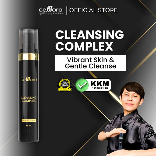 Cleanser Kulit Normal: Cleansing Complex Celllora | Teknologi Stem Cell CIGF, Coco Betaine, Glycerin, Aloe Leaf Extract