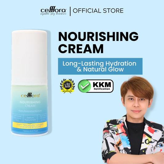 Moisturiser Kulit Kering, Kusam, Skin Barrier Rosak & Sensitif: Nourishing Cream Celllora | Teknologi Stem Cell CIGF