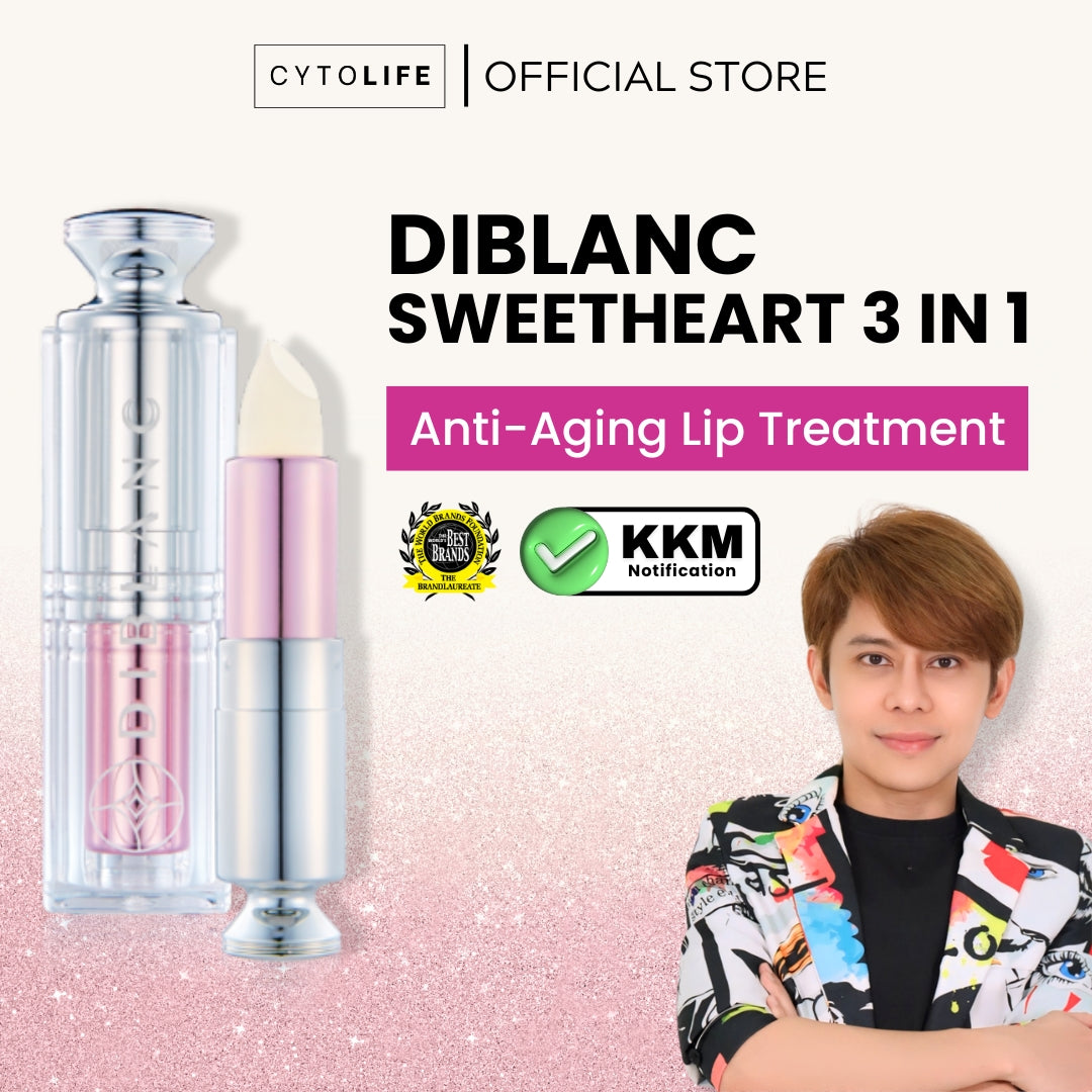 Lip Treatment, pH-Adapting Lip Colour: Sweetheart Tintstick 3-in-1 DIBLANC | Melembap, Memerah, Melembut, Mencerah