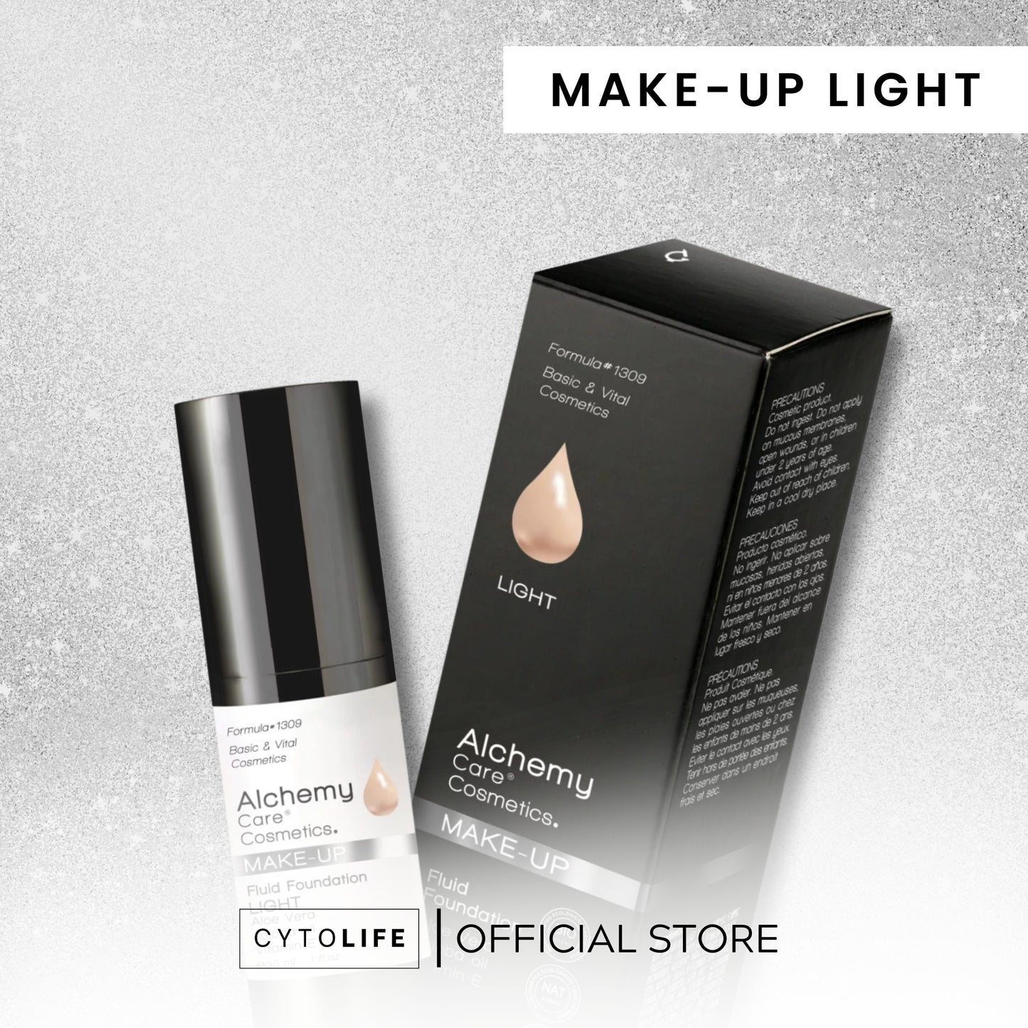 Alchemy Care Cosmetic: Make-Up Foundation-Light