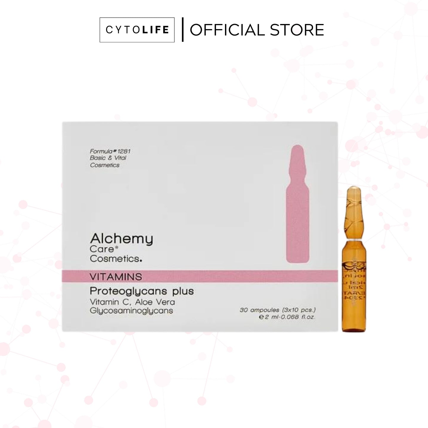 Alchemy Care Cosmetic: Ampoules - Vitamins | Proteoglycan Plus | Vitamin C, Aloe Vera, Glycosaminoglycans Skincare