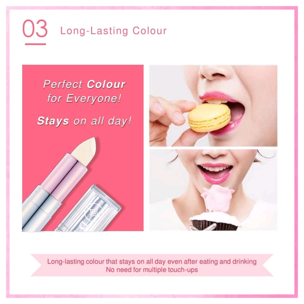 Lip Treatment, pH-Adapting Lip Colour: Sweetheart Tintstick 3-in-1 DIBLANC | Melembap, Memerah, Melembut, Mencerah